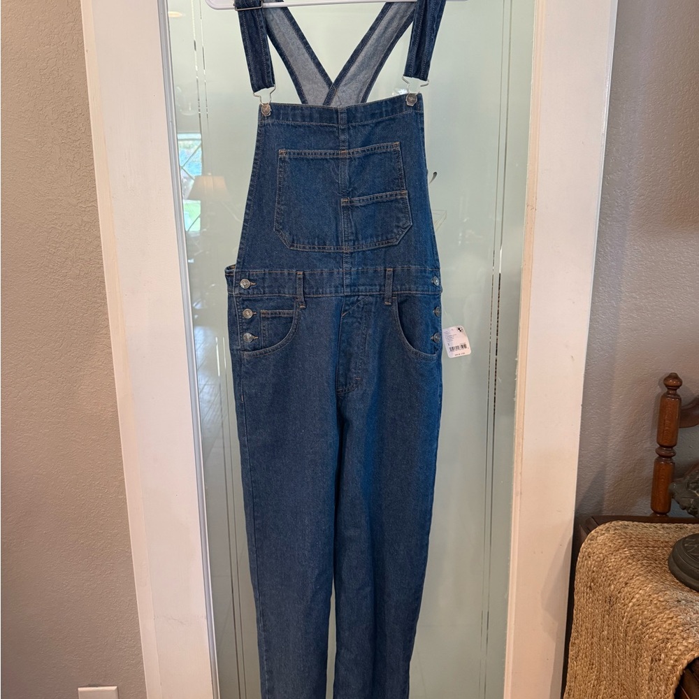 Free People Classic Indigo Overalls